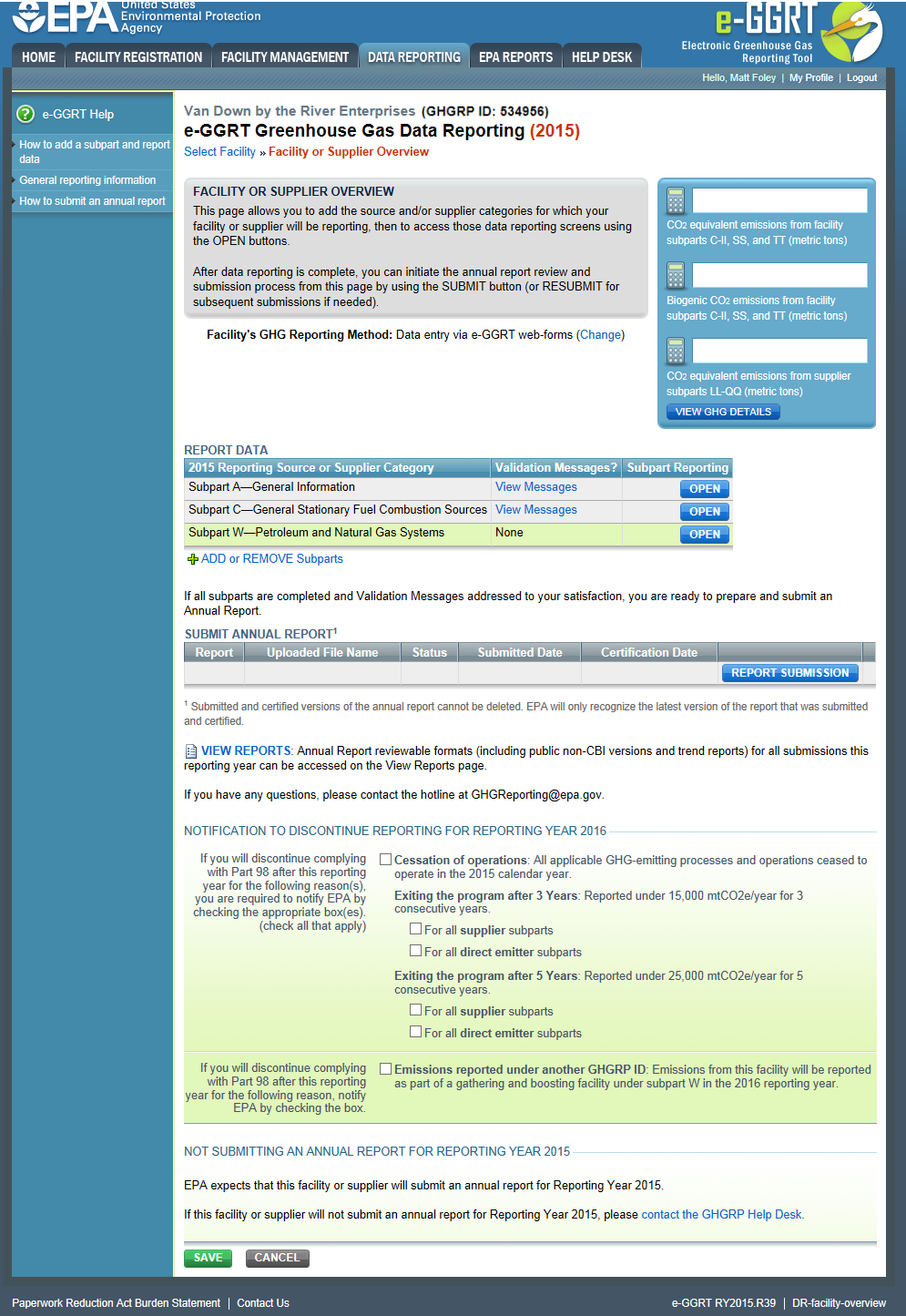 Subpart A: Adding or Updating a Parent Company